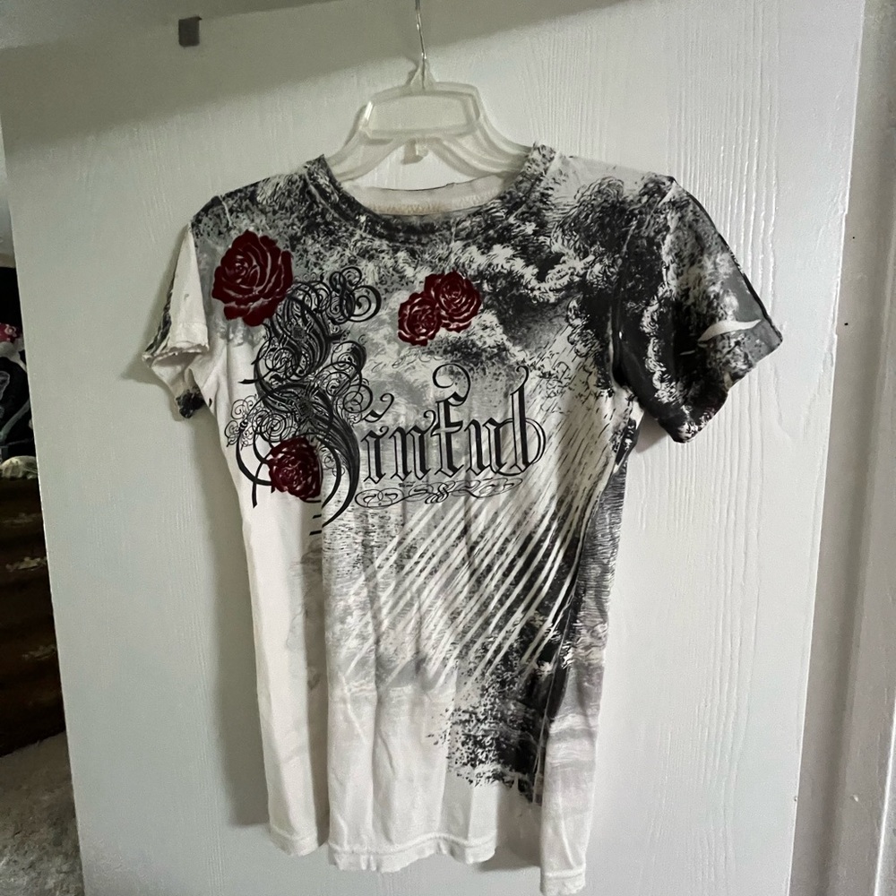 Sinful Women's Graphic Tee - Black and White